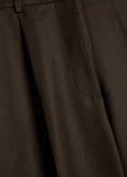 Anine Bing Trent Straight-leg Trousers Dark Brown