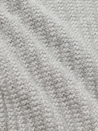 Inis Meáin - Moss Ribbed Baby Alpaca Sweater - Gray