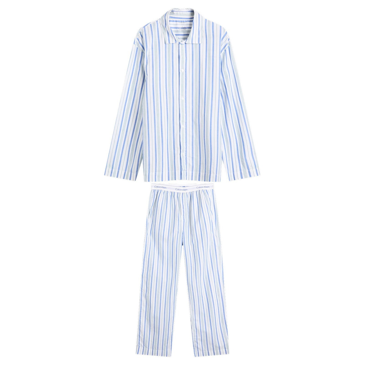 Calvin Klein Men's Cotton Poplin Pyjama Set in White
