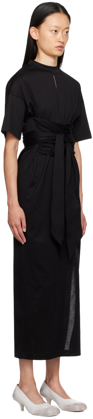 Mame Kurogouchi Black Suvin Midi Dress