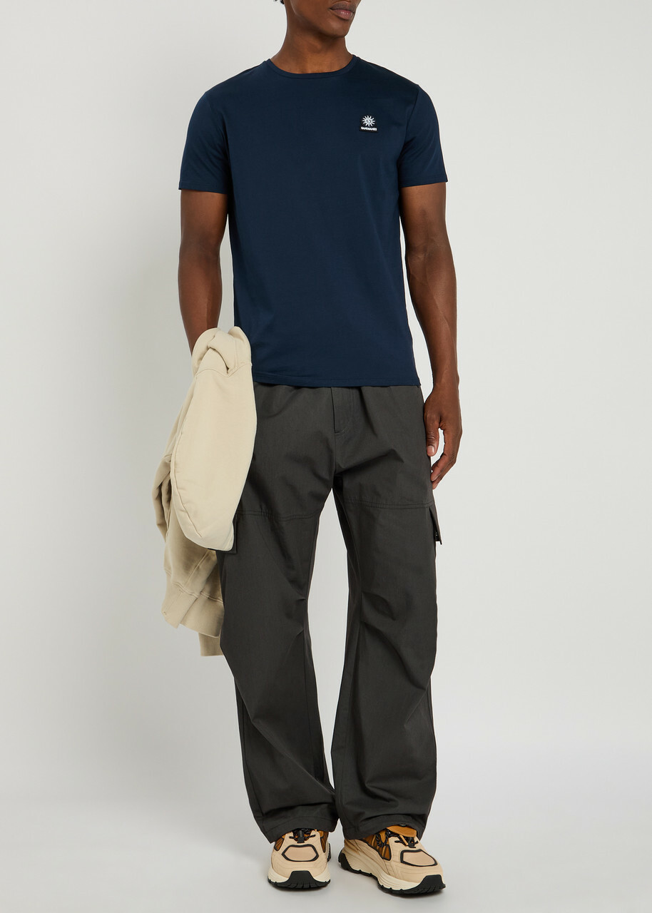 Sandbanks Logo Cotton T-shirt Navy