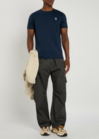 Sandbanks Logo Cotton T-shirt Navy