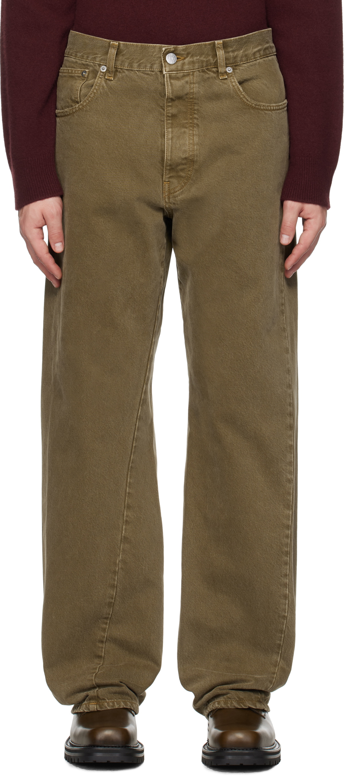 Sunflower Khaki Wide Twist Jeans Sunflower