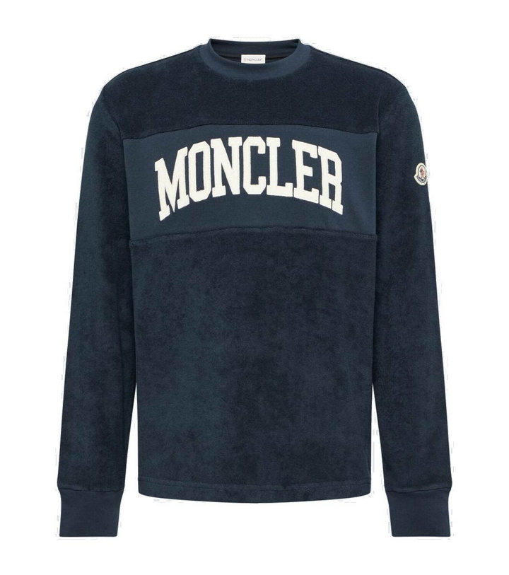 Photo: Moncler Embroidered cotton terry sweatshirt