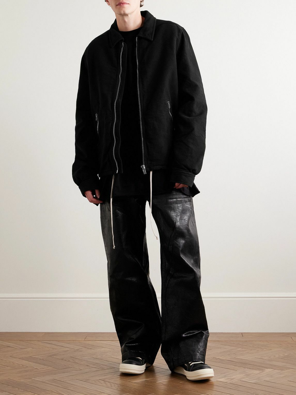 DRKSHDW by Rick Owens - Padded Cotton-Moleskin Jacket - Black Rick