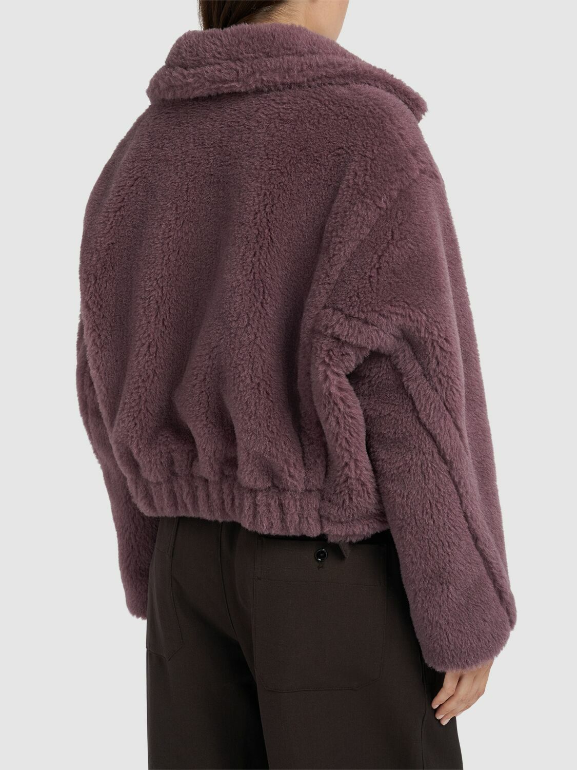 コート Max Mara Max Mara Oggeri Teddy Short Biker Jacket Max Mara Oggeri teddy short biker jacket | The Fashion Square