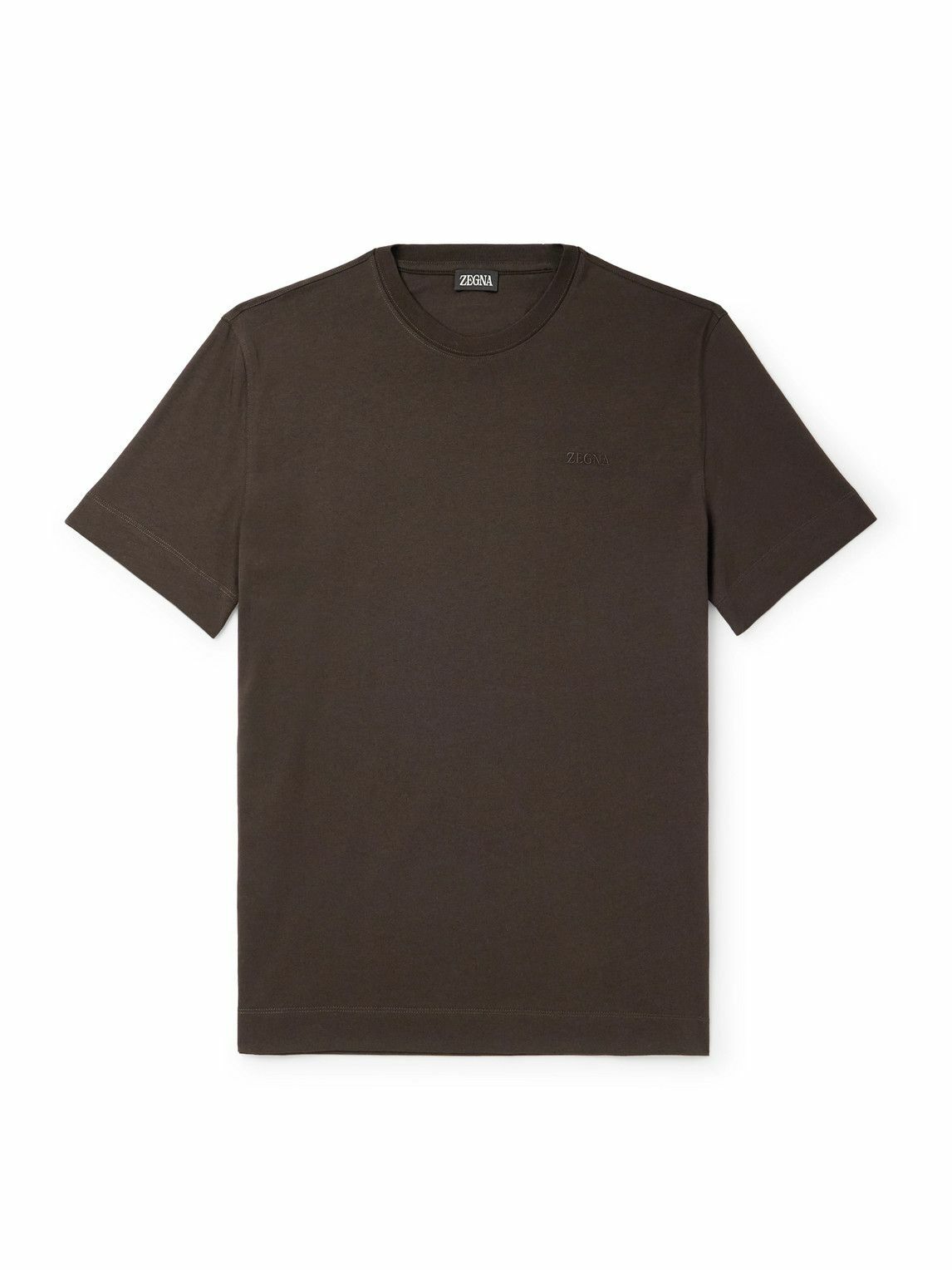Zegna Logo cotton jersey T-shirt Zegna Zegna Logo cotton jersey T-shirt Zegna