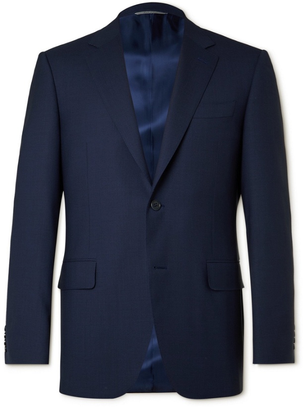 Photo: CANALI - Slim-Fit Wool Suit Jacket - Blue