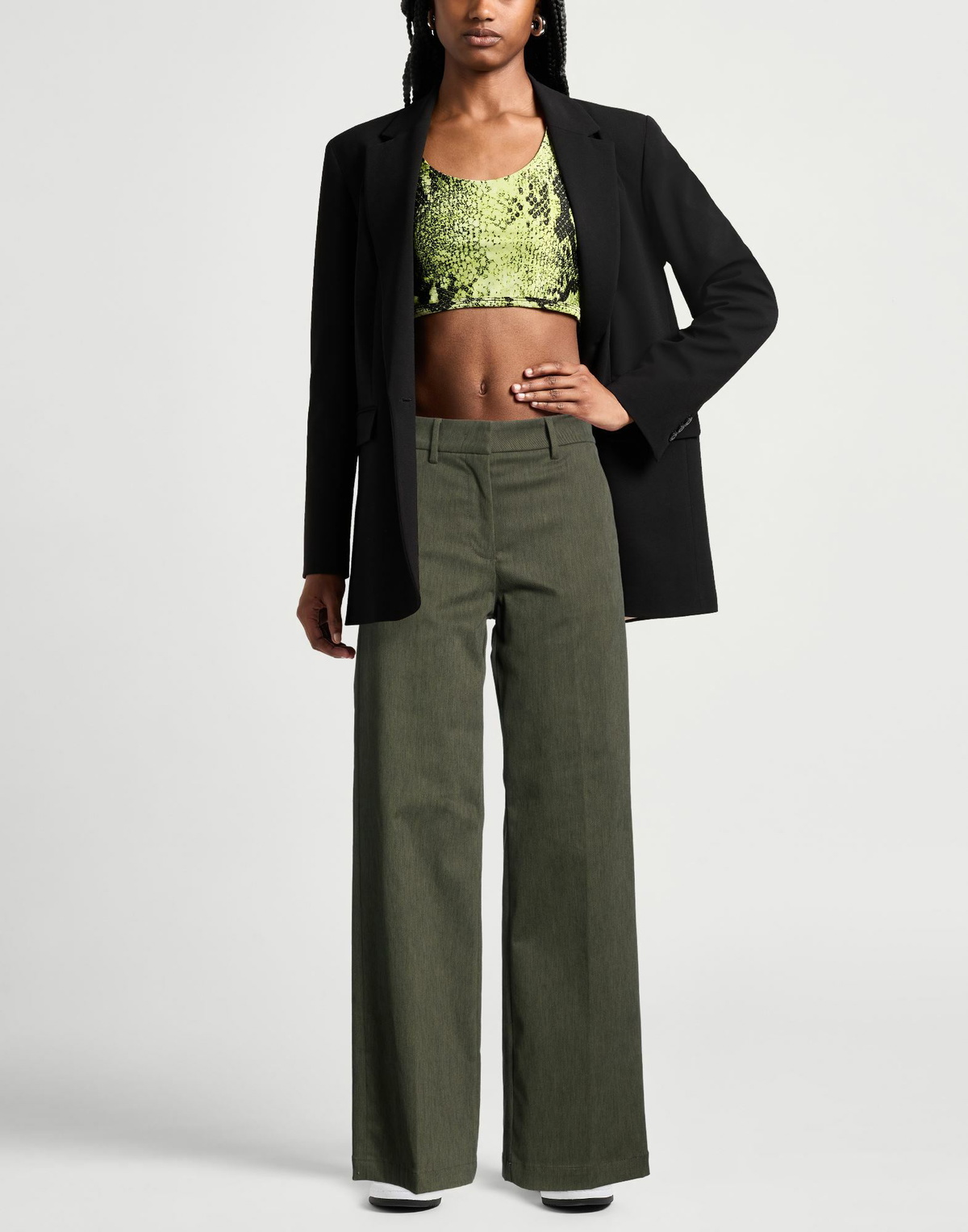 K-way Womens Pants Military in Green