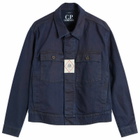 C.P. Company Men's Plated Denim Work Jacket in Washed
