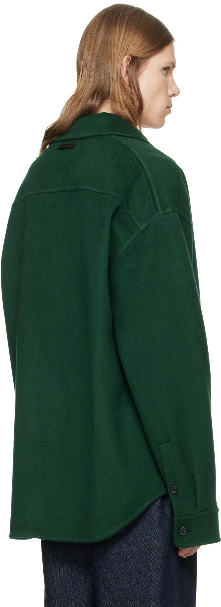 Marni Green Wool-Cashmere Jacket