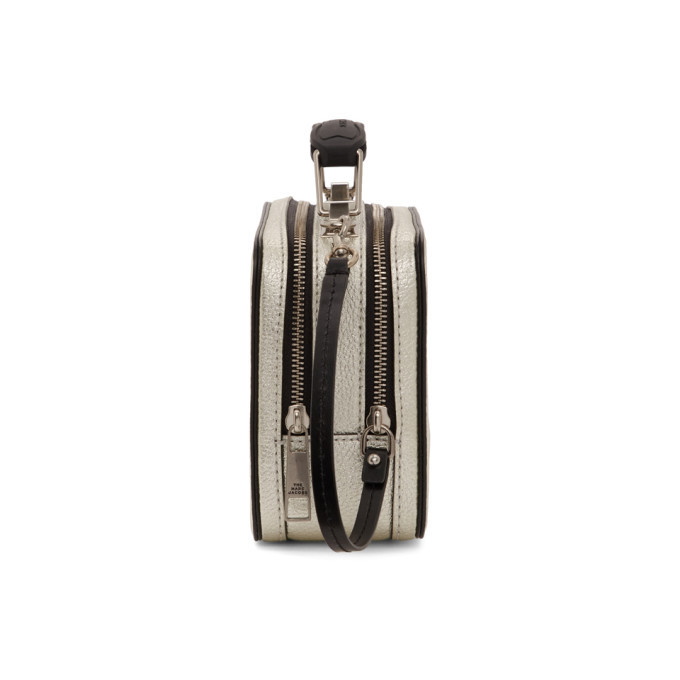 Marc Jacobs Silver The Metallic Textured Mini Box Bag