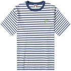 Kenzo Paris Men's Nautical Striped Oversize T-Shirt in Midnight Blue