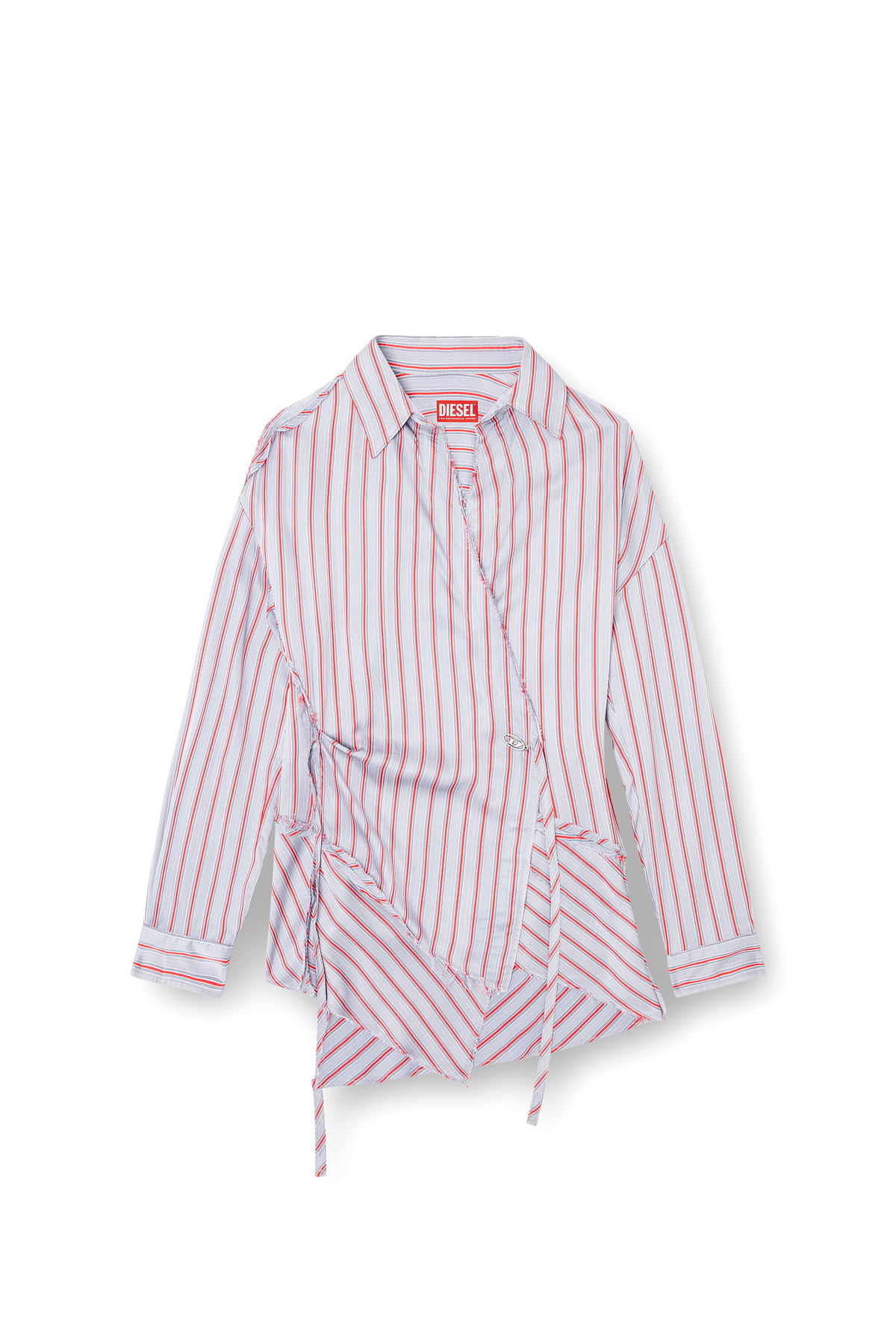 Diesel Asymmetrical wrap shirt - Shirts Womens in Multicolor Diesel
