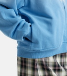 Acne Studios Oversized cotton-blend zip-up sweatshirt