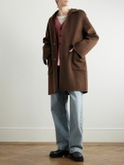 Séfr - Yves Wool-Blend Hooded Coat - Brown