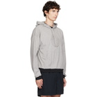 Versace Gray Printed Cotton-Jersey Hoodie