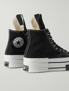 Rick Owens - Converse DRKSHDW DBL DRKSTAR Chuck 70 Canvas High-Top Sneakers - Black