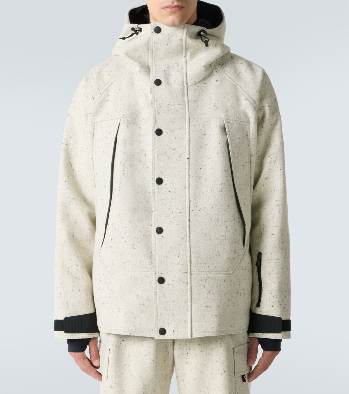 Moncler Grenoble Marnaz hooded virgin wool down ski jacket