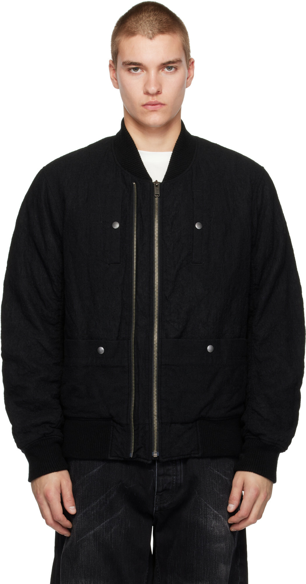 UNDERCOVER Black UC2F4208 Bomber Jacket