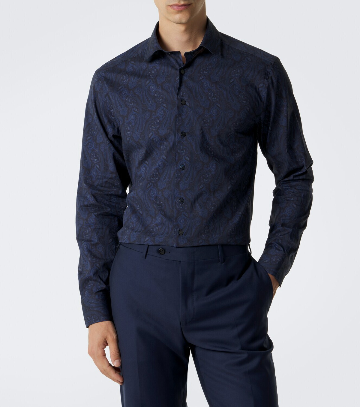 Etro Paisley cotton-blend poplin shirt