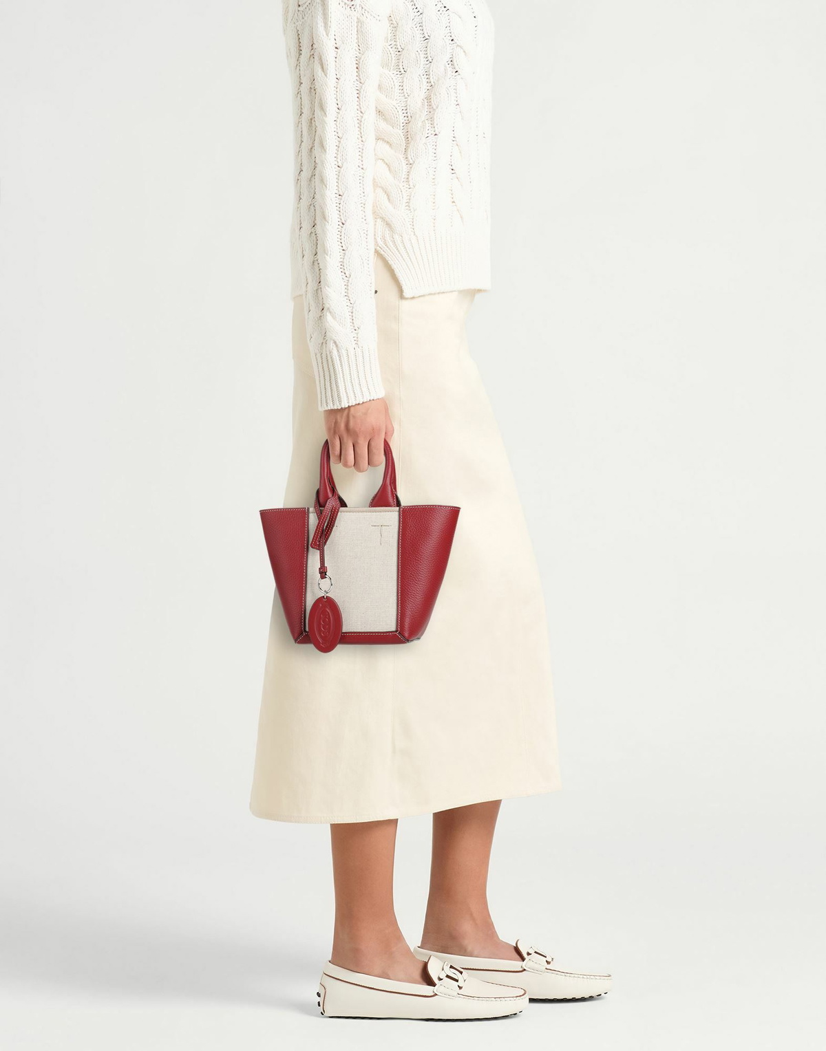 Tod's Womens Handbag Burgundy