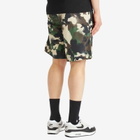 A Bathing Ape Men's Map Camo Regular Fit Beach Shorts in Green