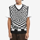 Fucking Awesome Men's Warped Knit Vest in Black