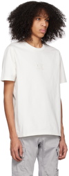 C.P. Company White Embroidered T-Shirt