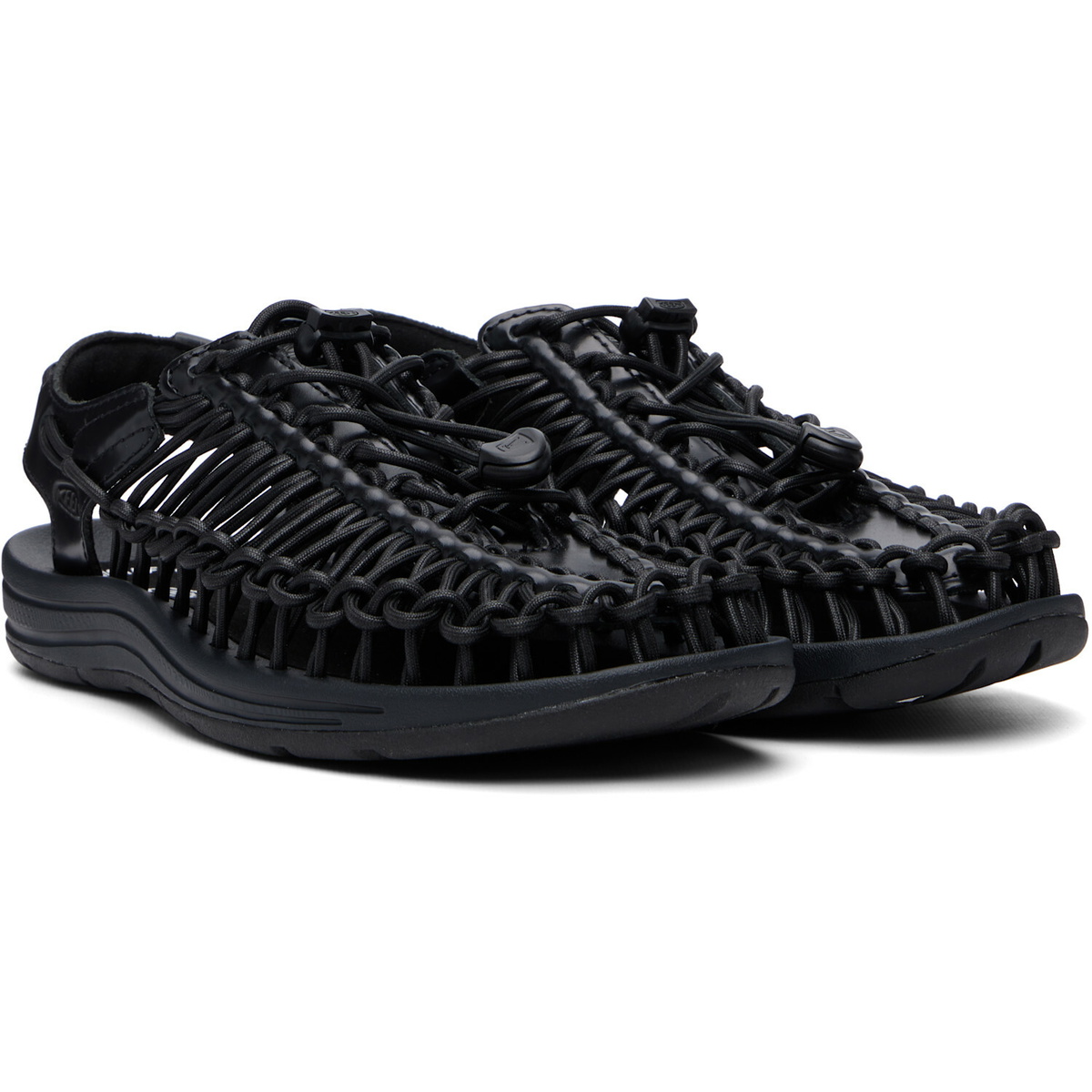 KEEN Black UNEEK Leather Sandals