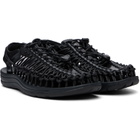 KEEN Black UNEEK Leather Sandals