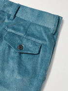 Paul Smith - Straight-Leg Cotton-Blend Corduroy Suit Trousers - Blue