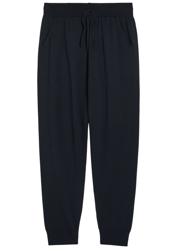 Photo: John Smedley Henning Cuffed Merino Wool Sweatpants Navy