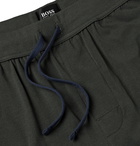 Hugo Boss - Slim-Fit Tapered Stretch-Cotton Jersey Sweatpants - Green