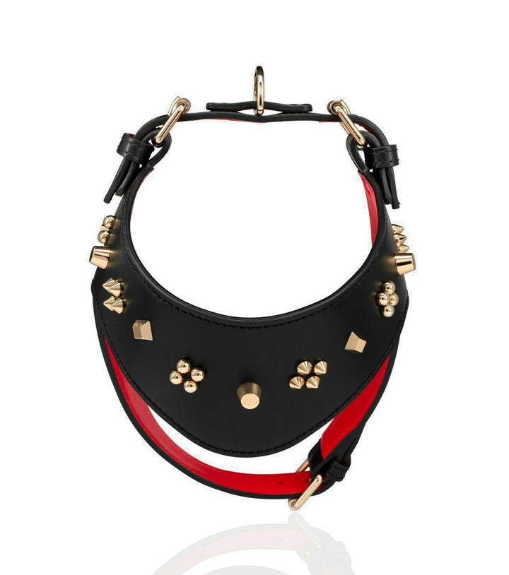 Photo: Christian Louboutin - Loubiharness M embellished leather dog harness