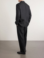 ATON - Linen and Wool-Blend Suit Jacket - Black