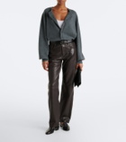 Arma Jean leather straight pants