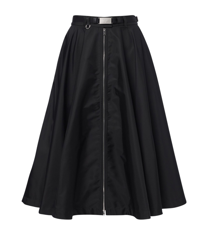 Photo: Prada Re-Nylon belted midi skirt