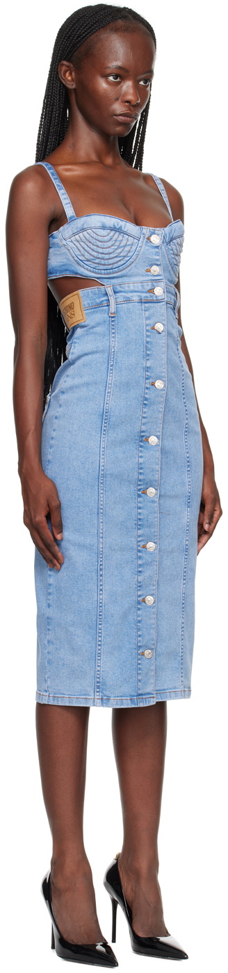 white christmas dresses Cutout Denim Dress – I Too Fashion