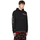 McQ Alexander McQueen Black Oversized Racing Santa Rosa Hoodie