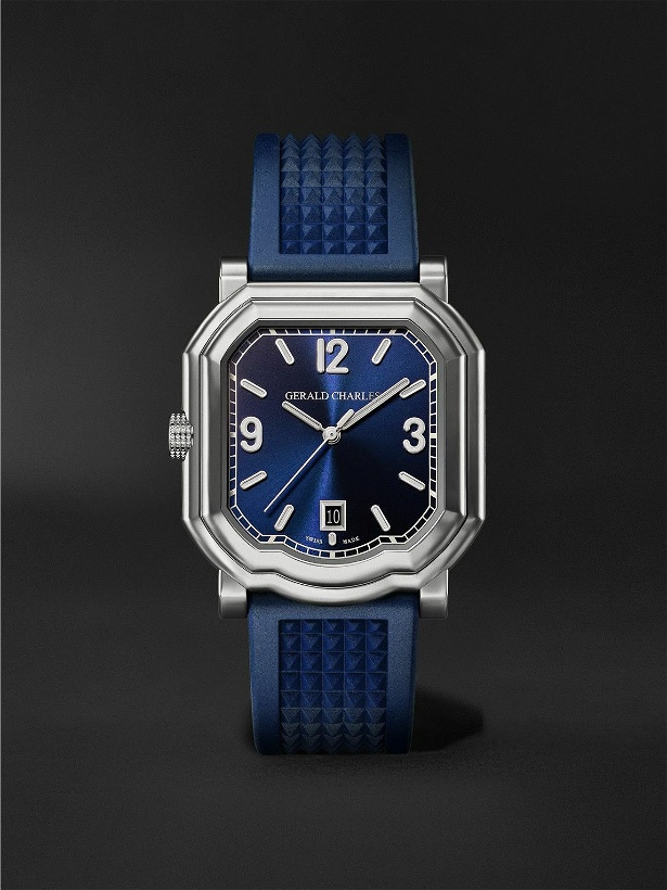 Photo: Gerald Charles - GC Sport Automatic 39mm Titanium and Rubber Watch, Ref. No. GC2.0-TX-TN-01