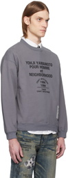 YOHJI YAMAMOTO Gray NEIGHBORHOOD Edition LS Sweatshirt