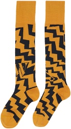 Vivienne Westwood Yellow Zig Zag Socks