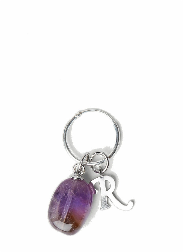 Photo: Small Stone Earring in Purple