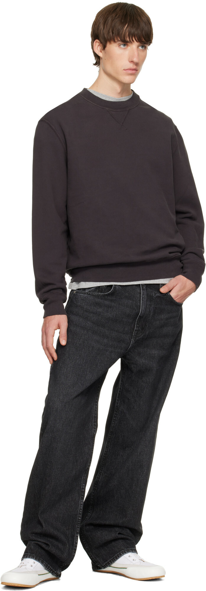 Hanover Brown Staple Crewneck Sweatshirt