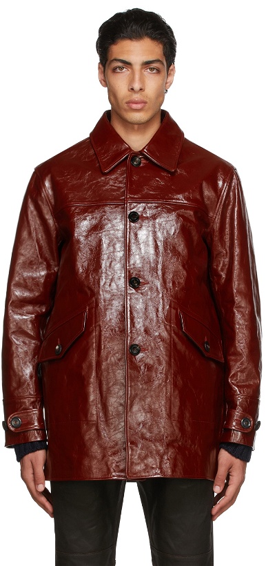 Photo: Our Legacy Leather Buta Coat