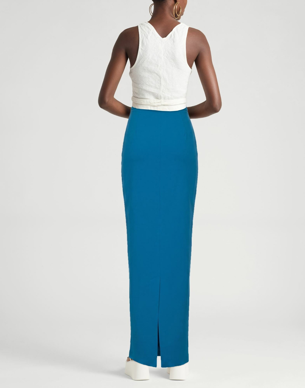 Chiara Boni La Petite Robe Womens Maxi skirt in Azure
