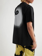 Stussy - Logo-Print Cotton-Jersey T-Shirt - Black