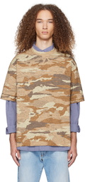 Acne Studios Brown Crystal-Cut T-Shirt