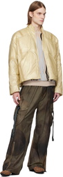 A. A. Spectrum Yellow Transfo Convertible Down Jacket